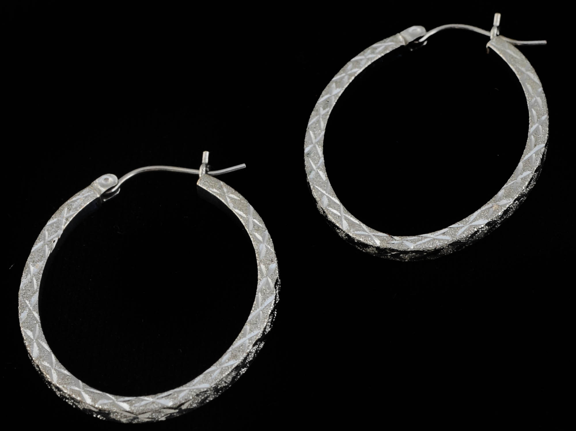 14K White Gold Ring and Earrings