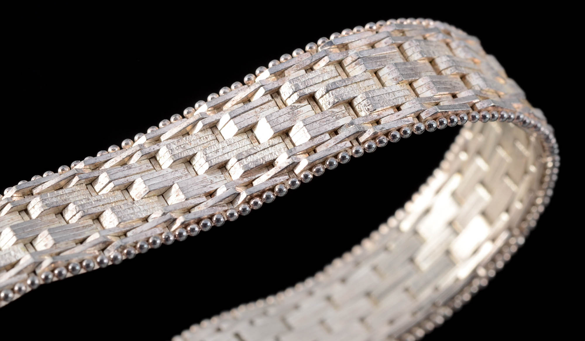 Two Heavy Sterling Bracelets