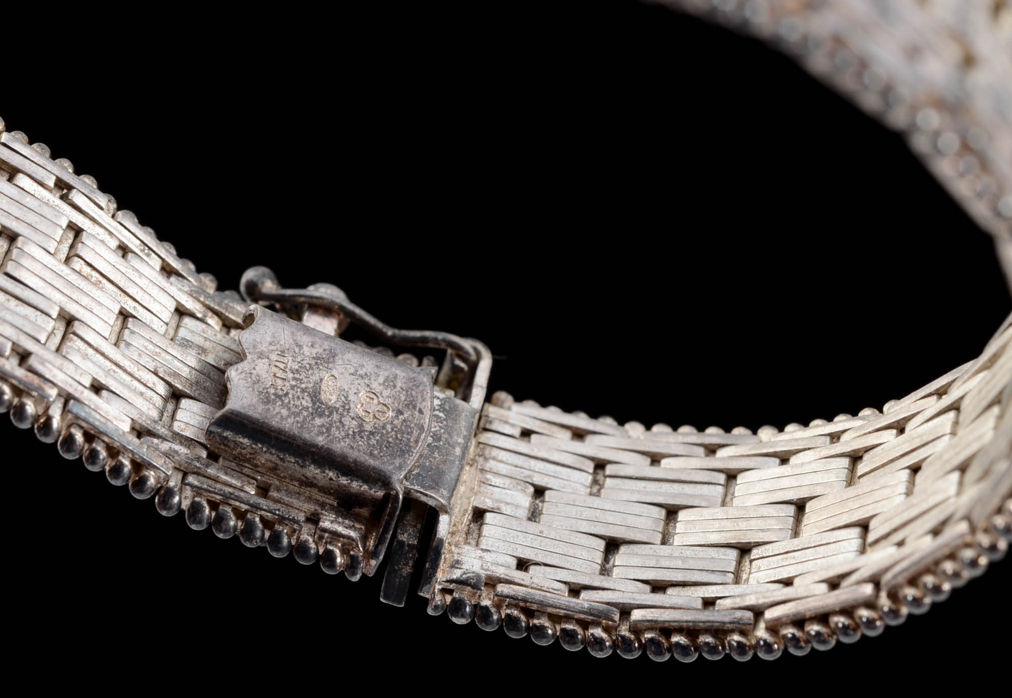 Two Heavy Sterling Bracelets