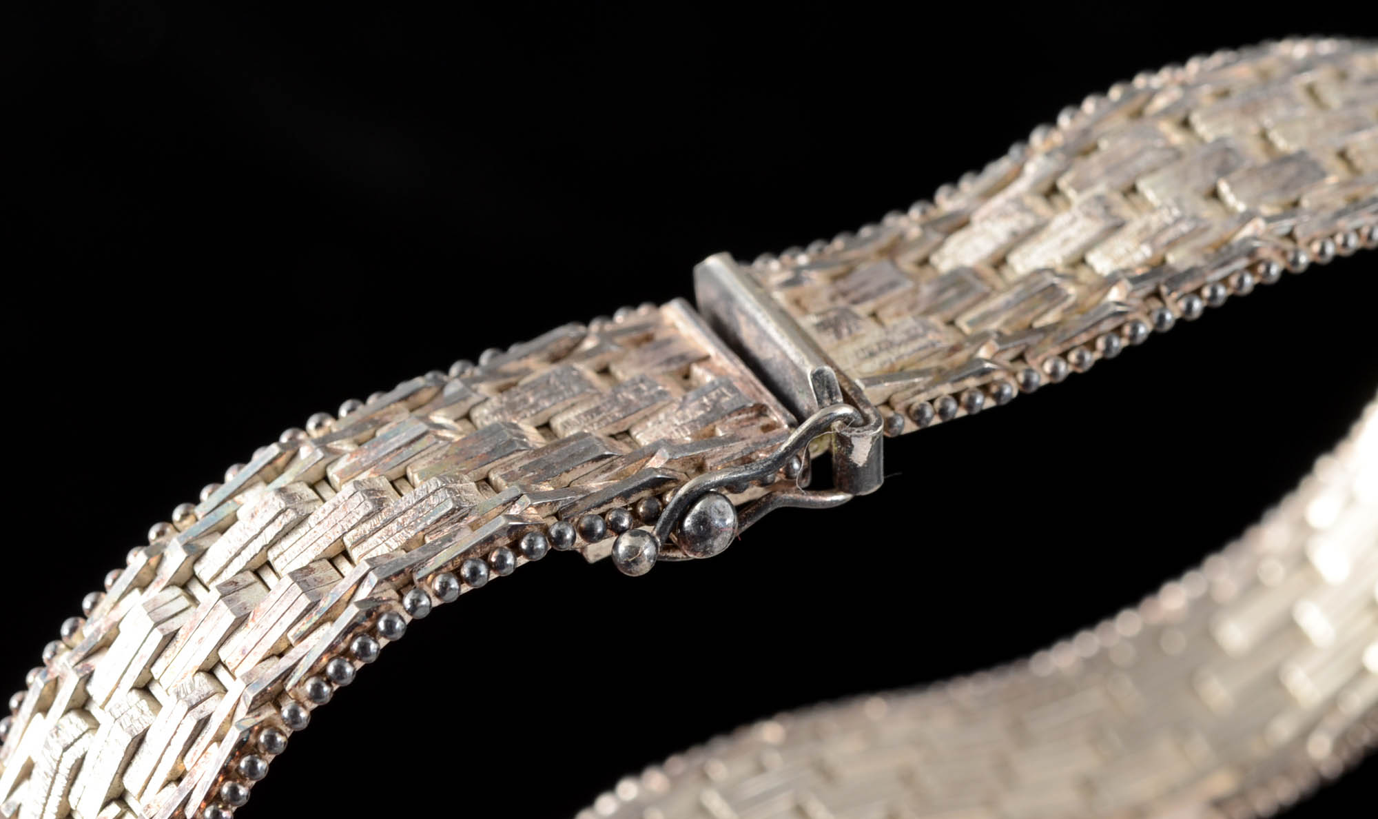 Two Heavy Sterling Bracelets