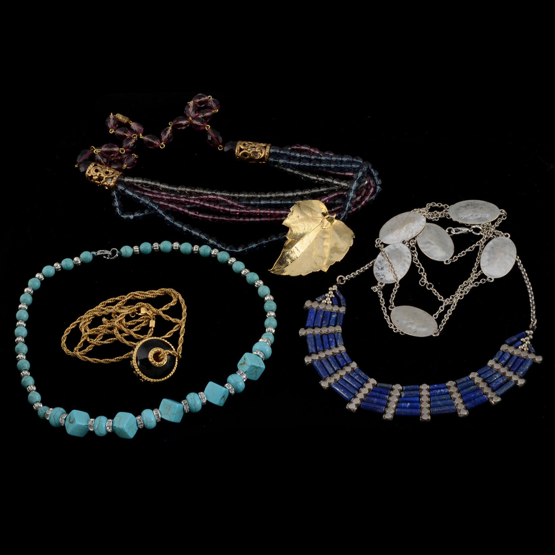 Five Fashion Necklaces and a Pendant