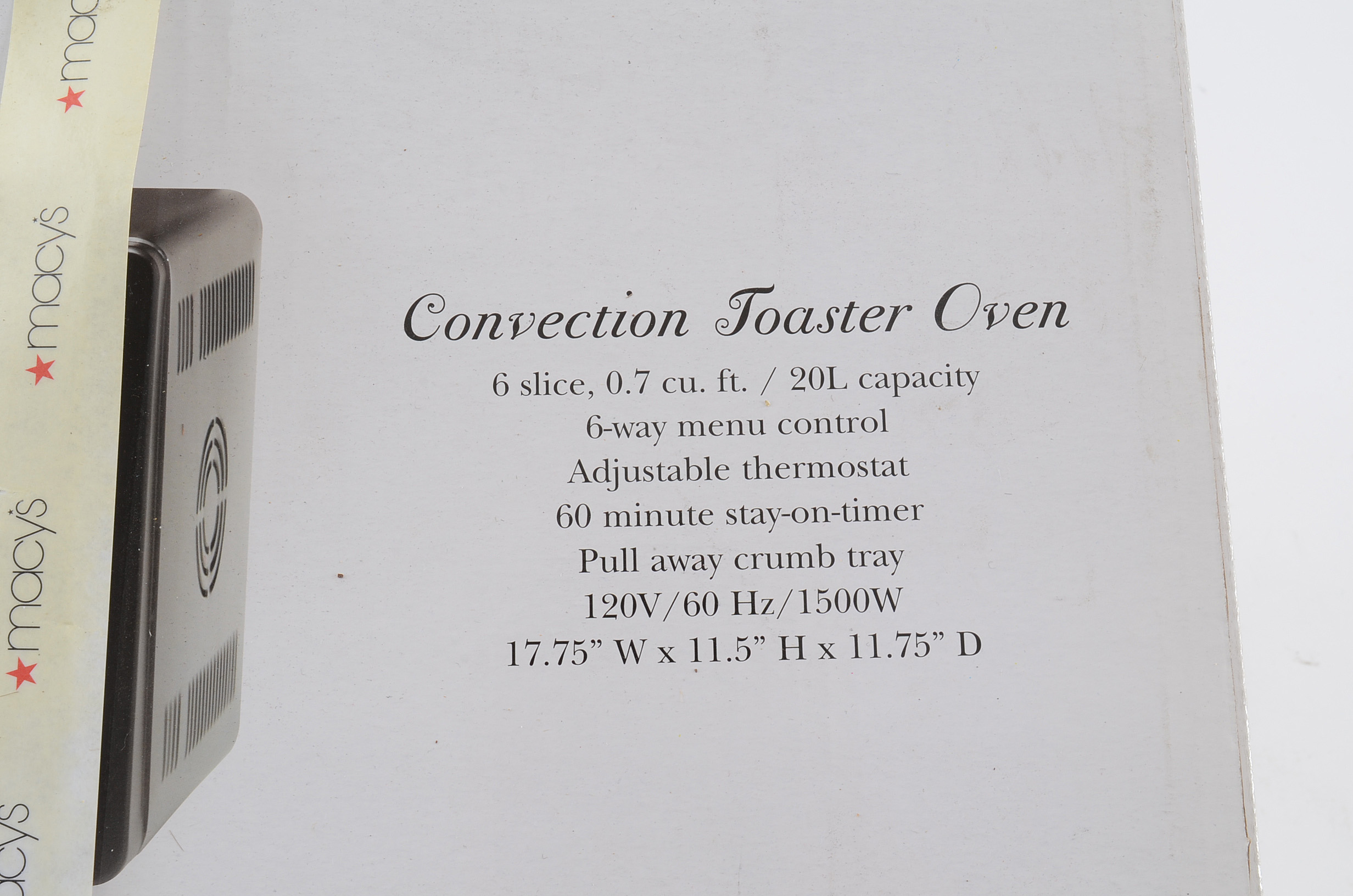 Bella Cucina Convection Toaster Oven