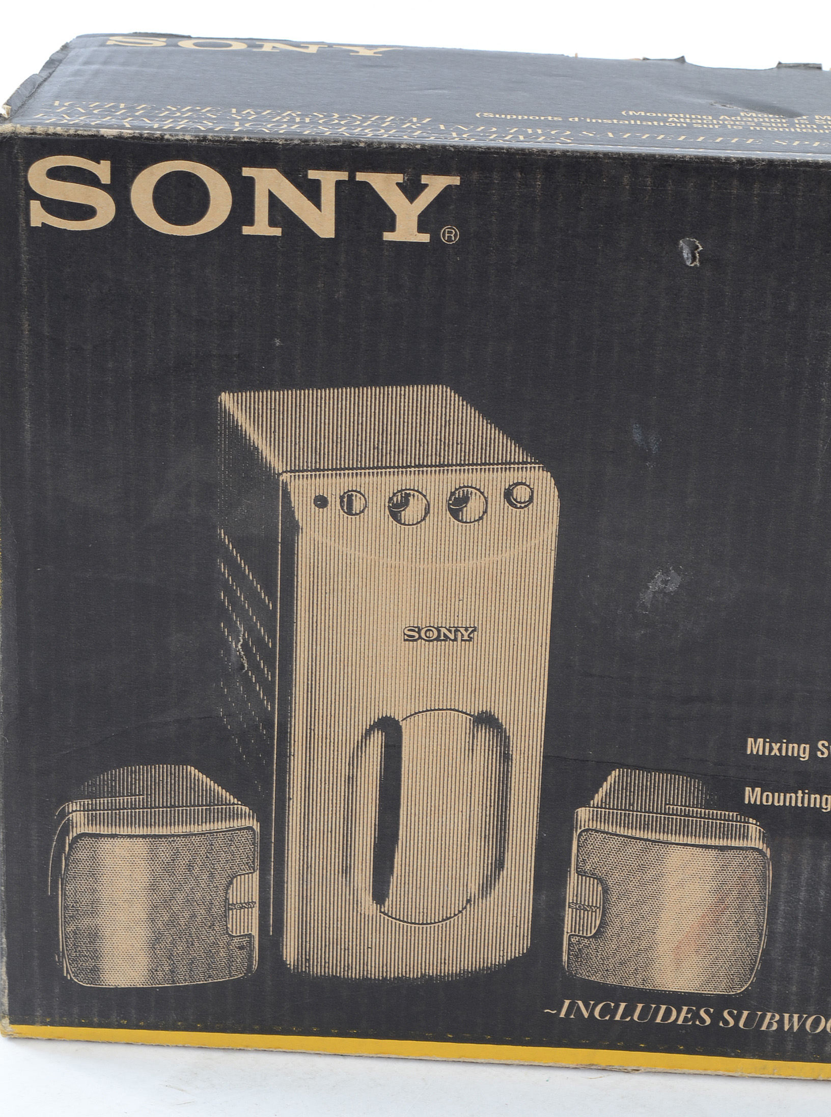 Sony Computer Speakers with Subwoofer and Two Satellite Speakers