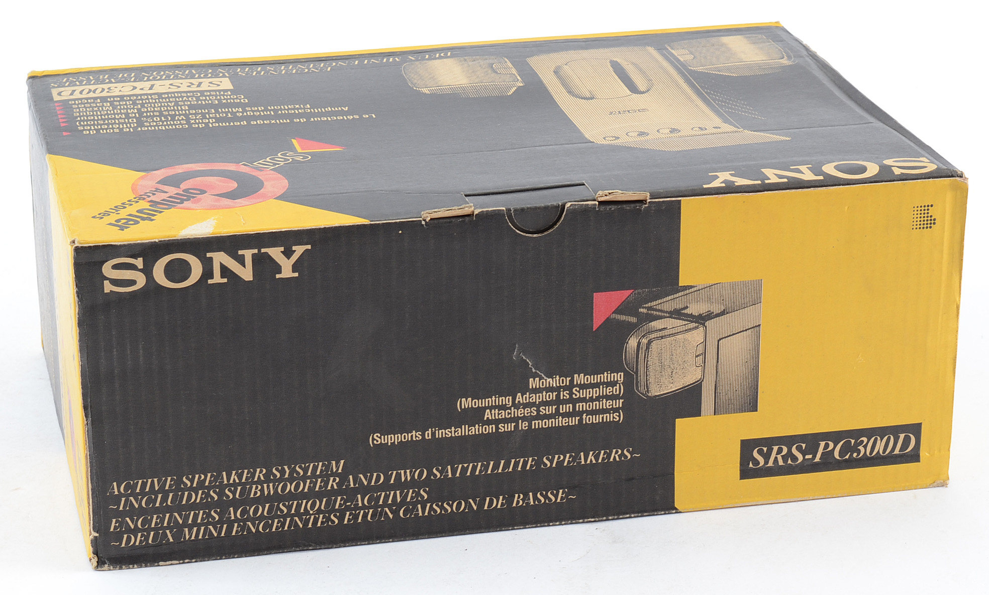 Sony Computer Speakers with Subwoofer and Two Satellite Speakers