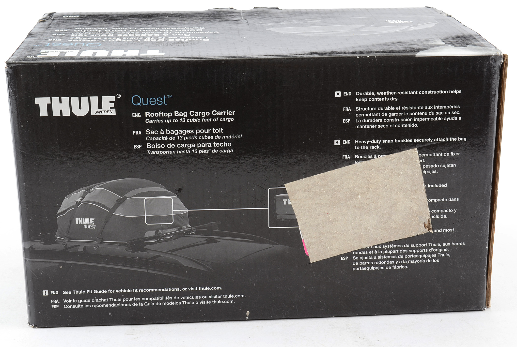 Thule Quest Vehicle Rooftop Bag Cargo Carrier