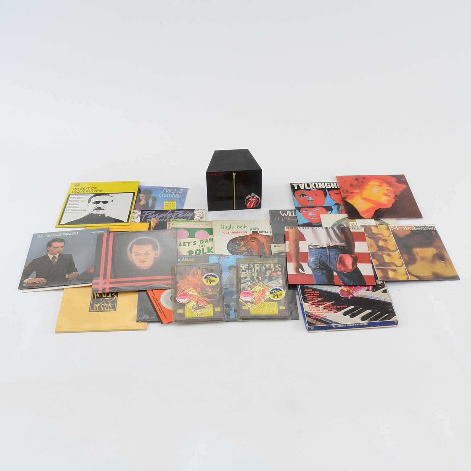 Records, X-men, Spider-Man and Books