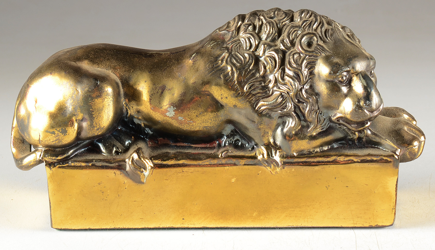 Reproduction Pair of Antonio Canova Lion Bookends
