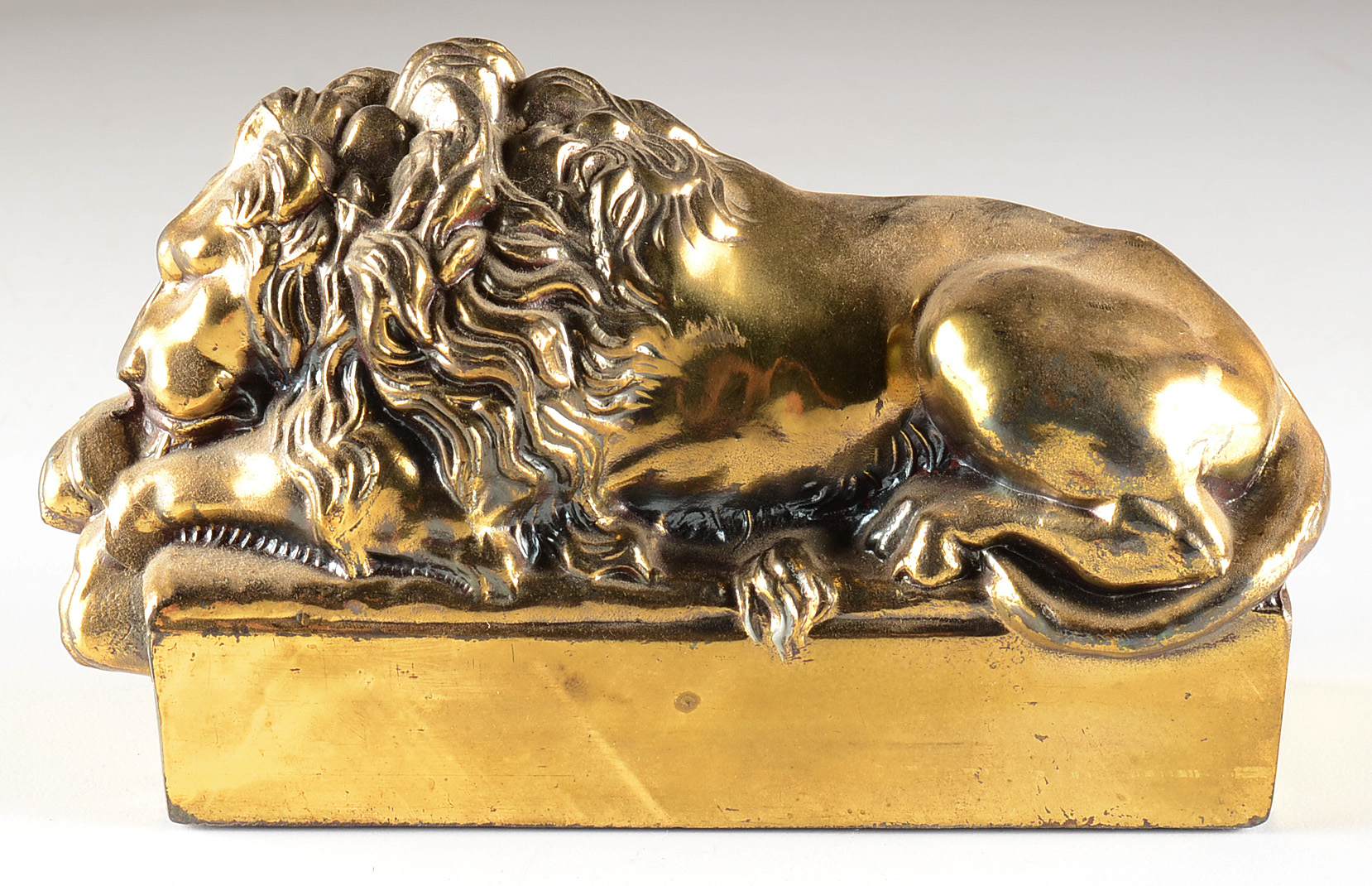 Reproduction Pair of Antonio Canova Lion Bookends
