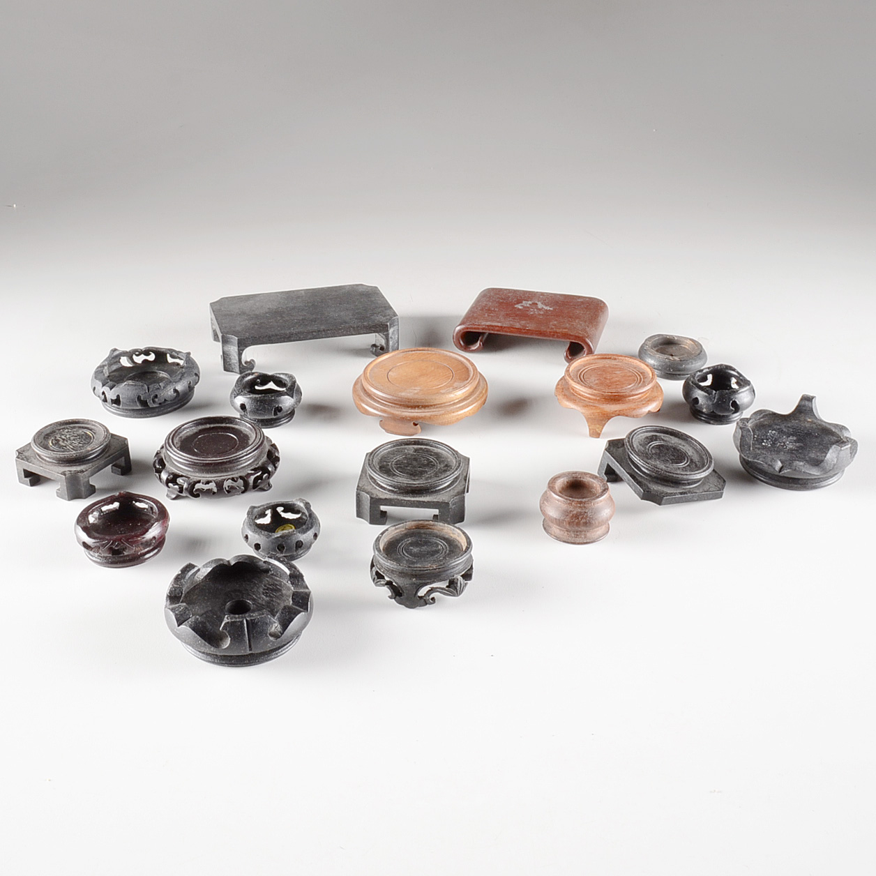 Small Asian Style Wooden Stands