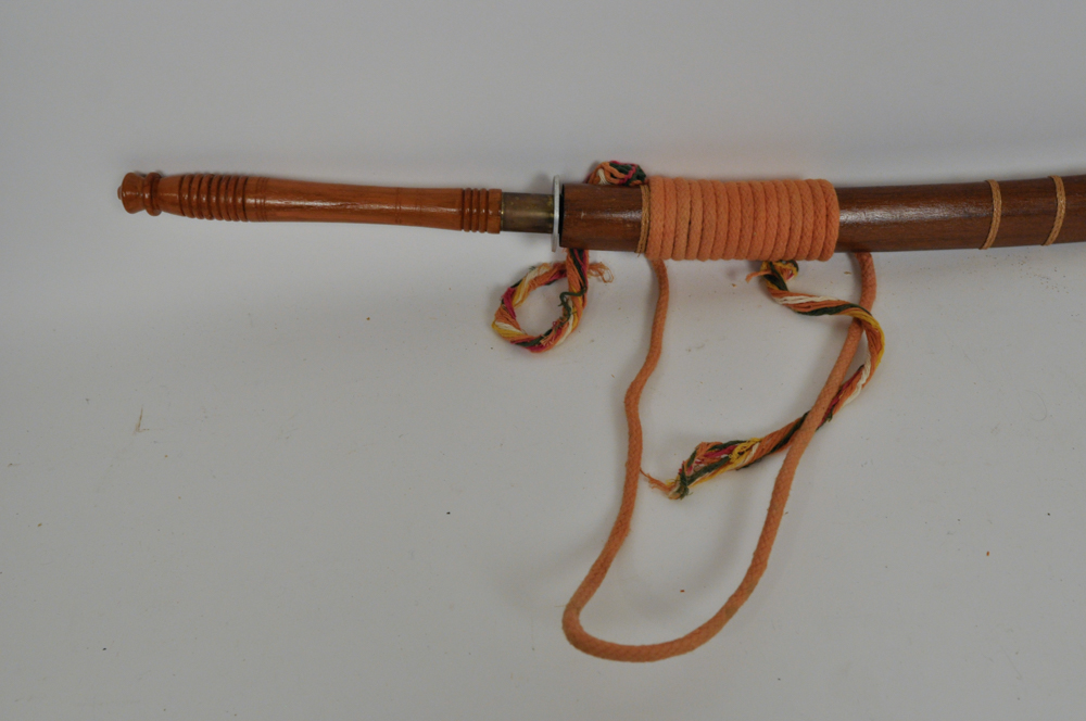 Thai Dha-Shay Sword with Cherry Colored Sheath