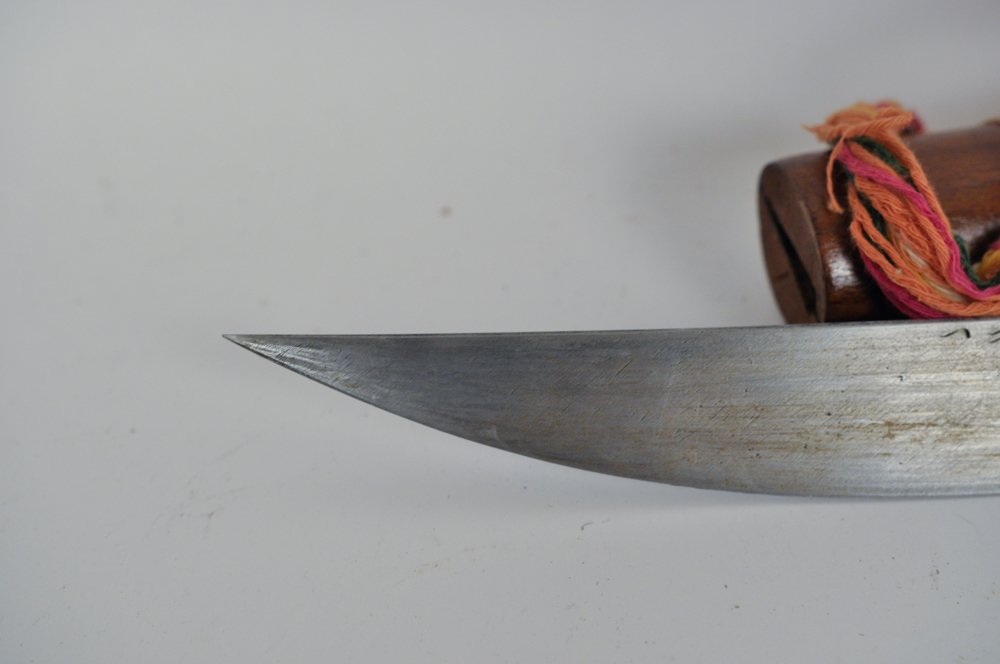 Thai Dha-Shay Sword with Cherry Colored Sheath