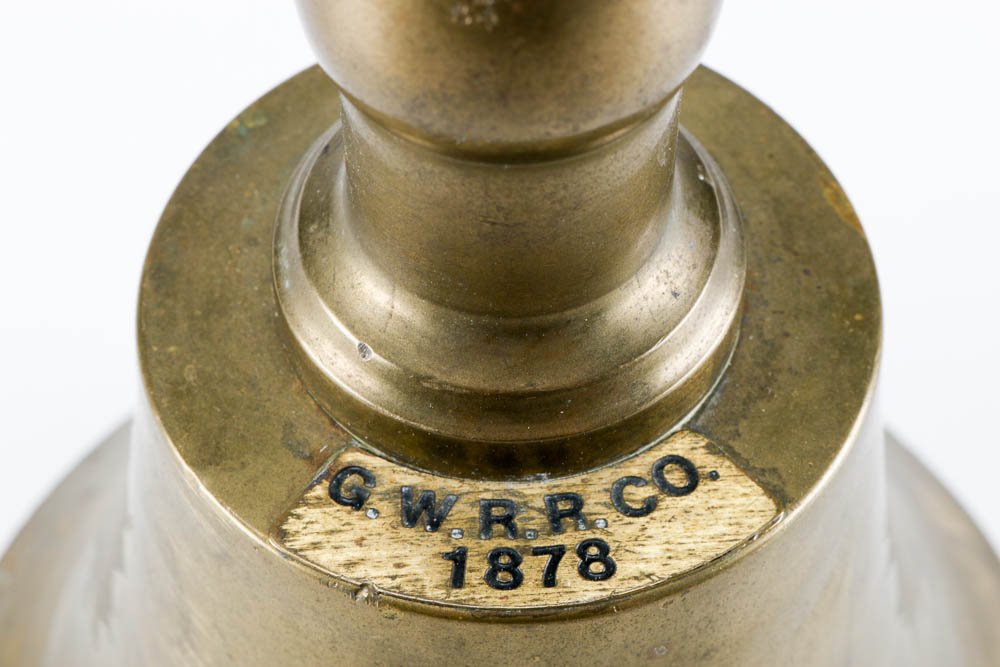 Reproduction Great Western Rail Road Company Brass Bell and Whistle