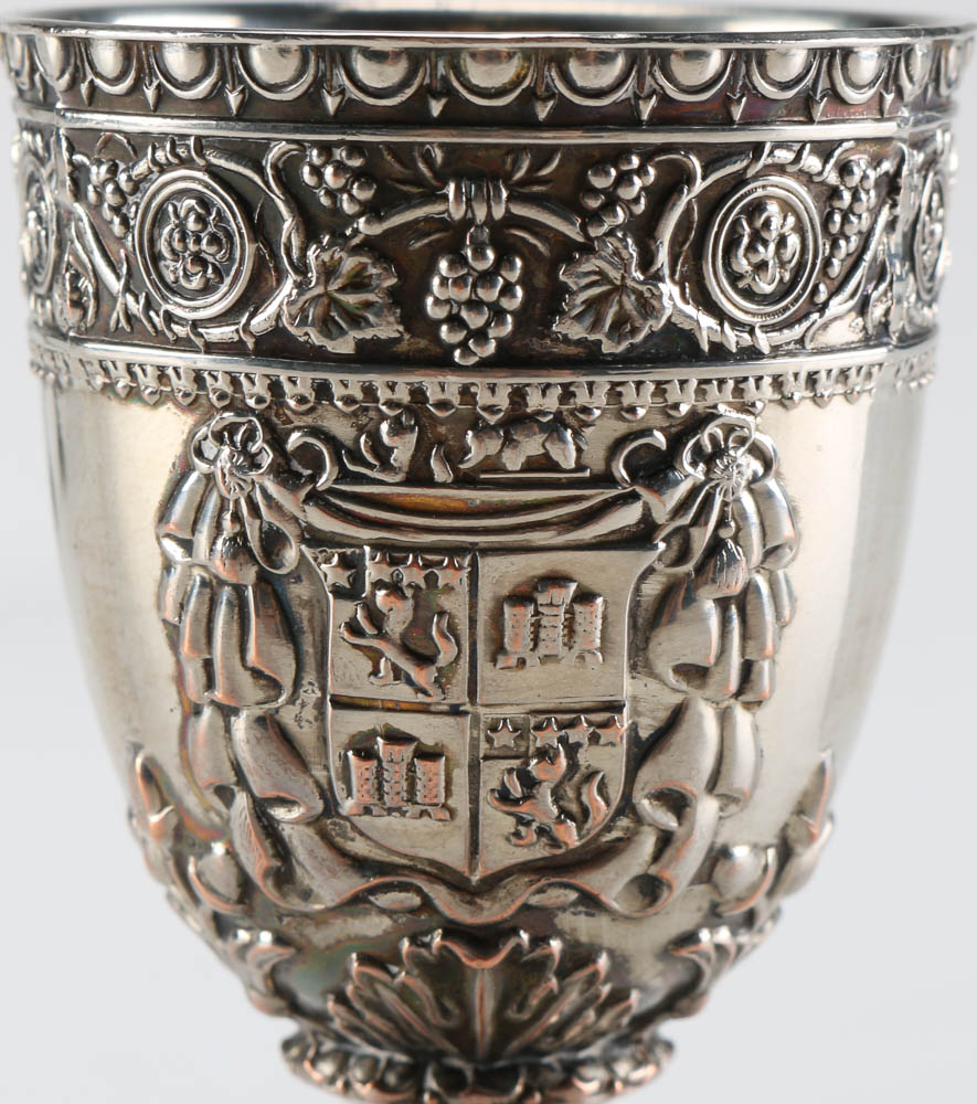 Four Silver Corbell & Co. Plate Goblets