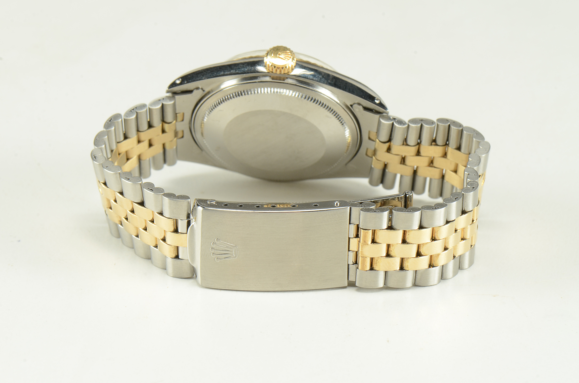 Men's Rolex Datejust 14K Yellow Gold and Steel 36mm Automatic Champagne Index Dial Watch