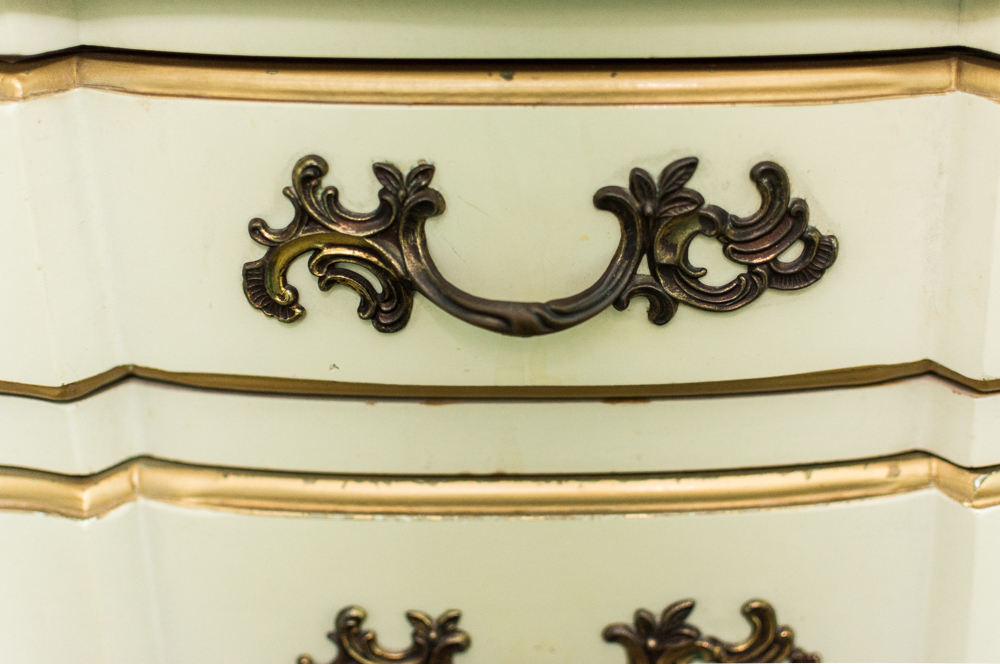 Vintage French Provincial Style Jewelry Armoire