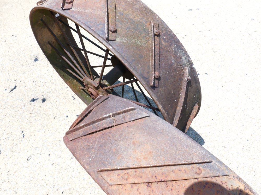 Pair of Antique Cast Iron Wheels