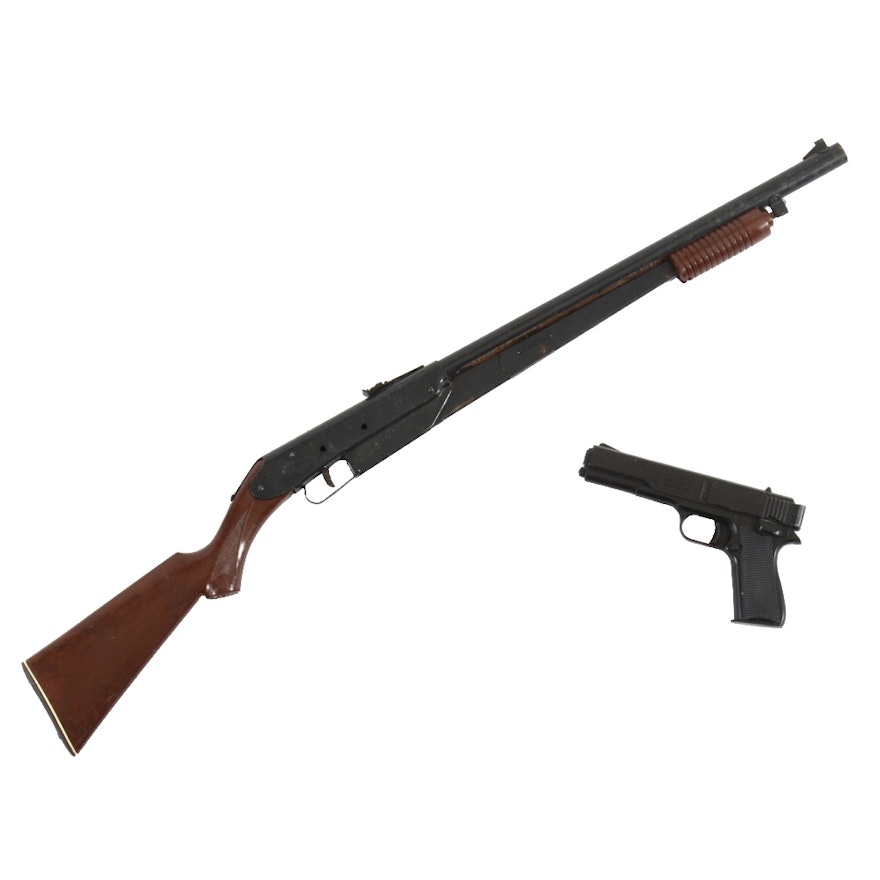 Vintage Marksman Repeater Air Pistol and Daisy Model 25 BB Gun