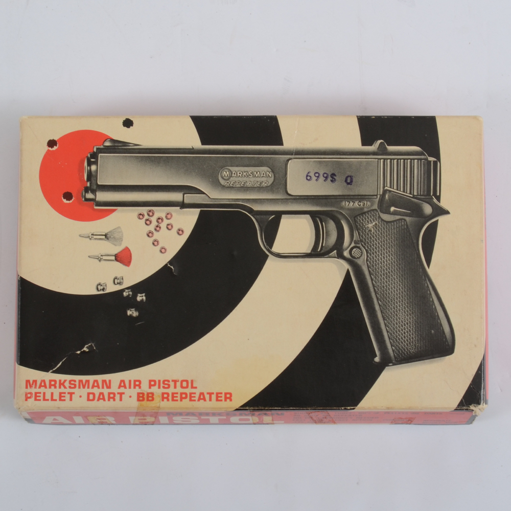 Vintage Marksman Repeater Air Pistol and Daisy Model 25 BB Gun