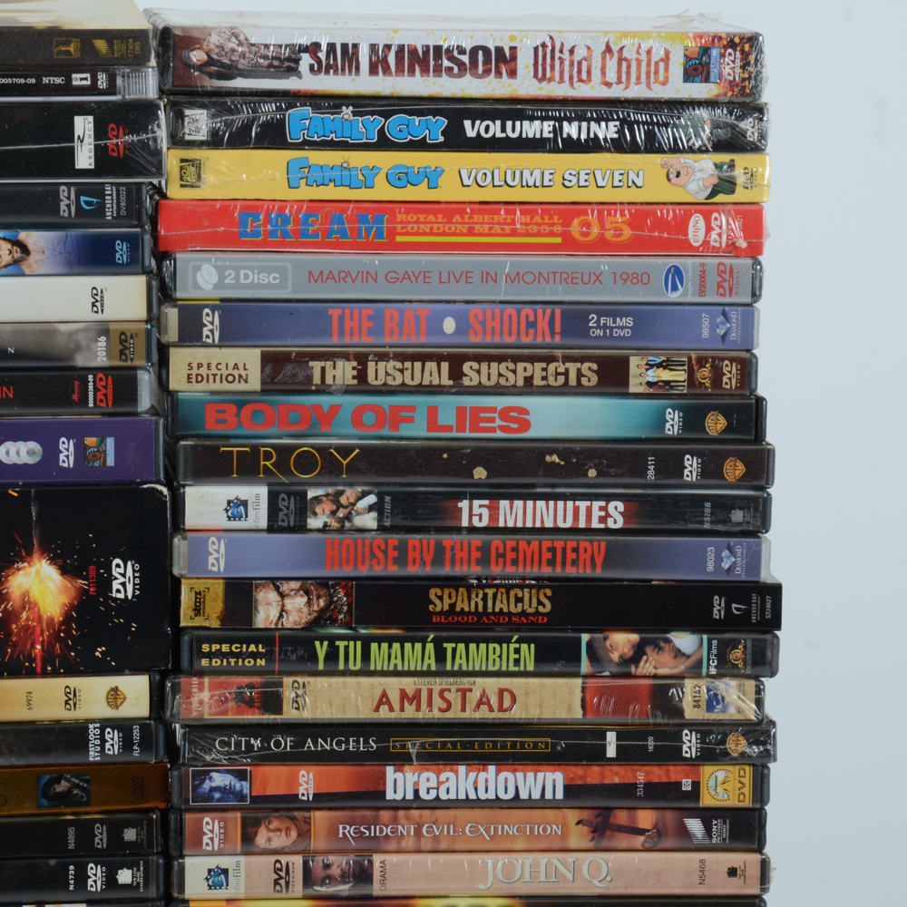 Classic Film, Feature Film, Music and Horror Film DVD Collection