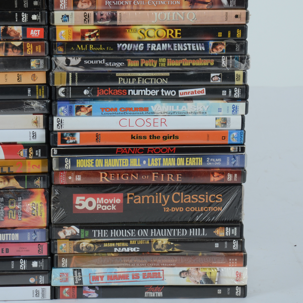Classic Film, Feature Film, Music and Horror Film DVD Collection