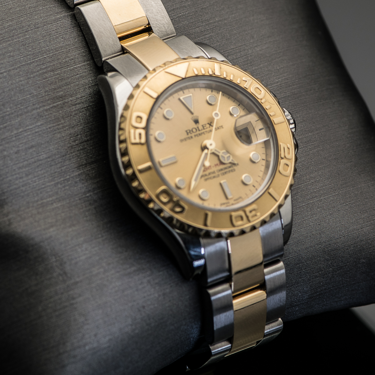 Women's Rolex Yacht-Master 18k Yellow Gold and Stainless Steel Watch