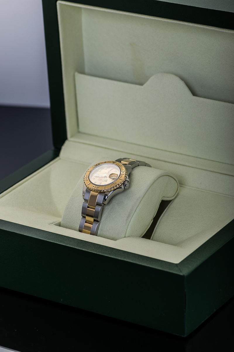 Women's Rolex Yacht-Master 18k Yellow Gold and Stainless Steel Watch