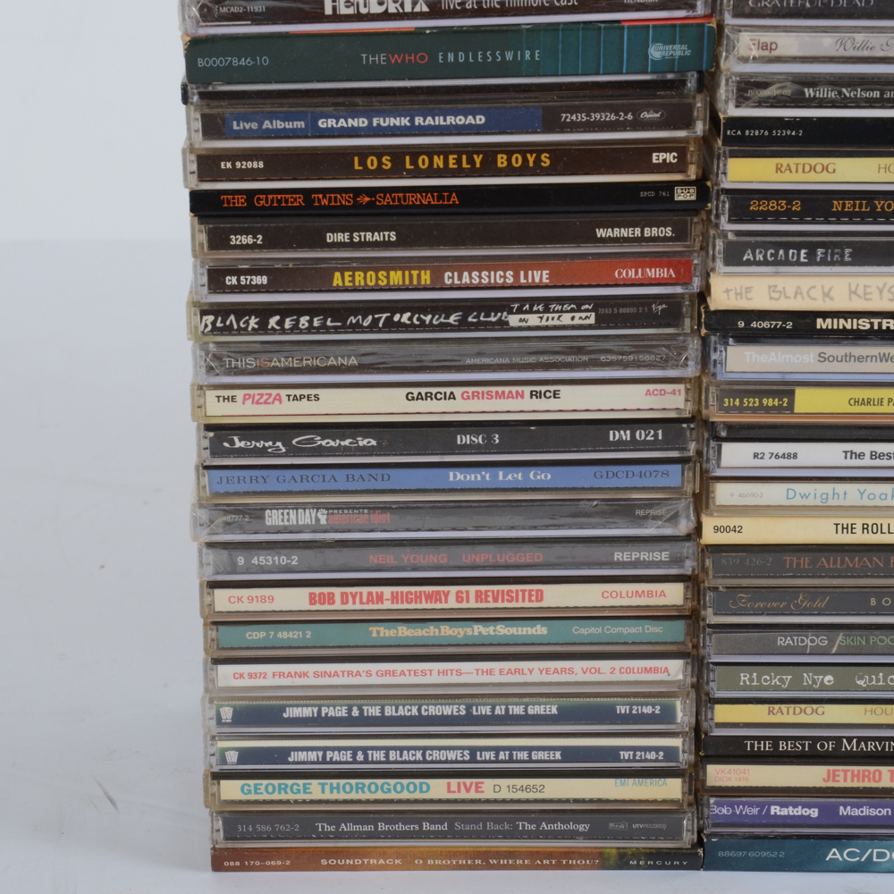Over Eighty Classic Rock and Pop CDs