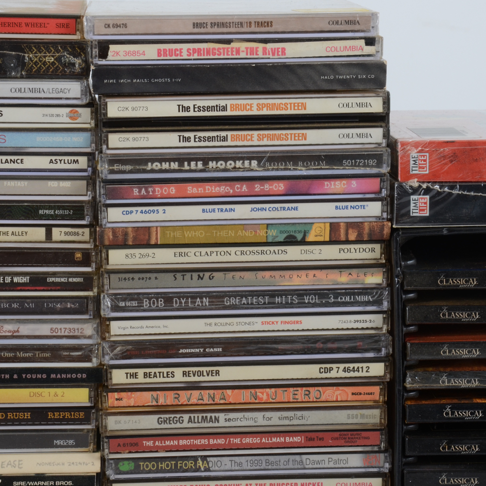 Over Eighty Classic Rock and Pop CDs