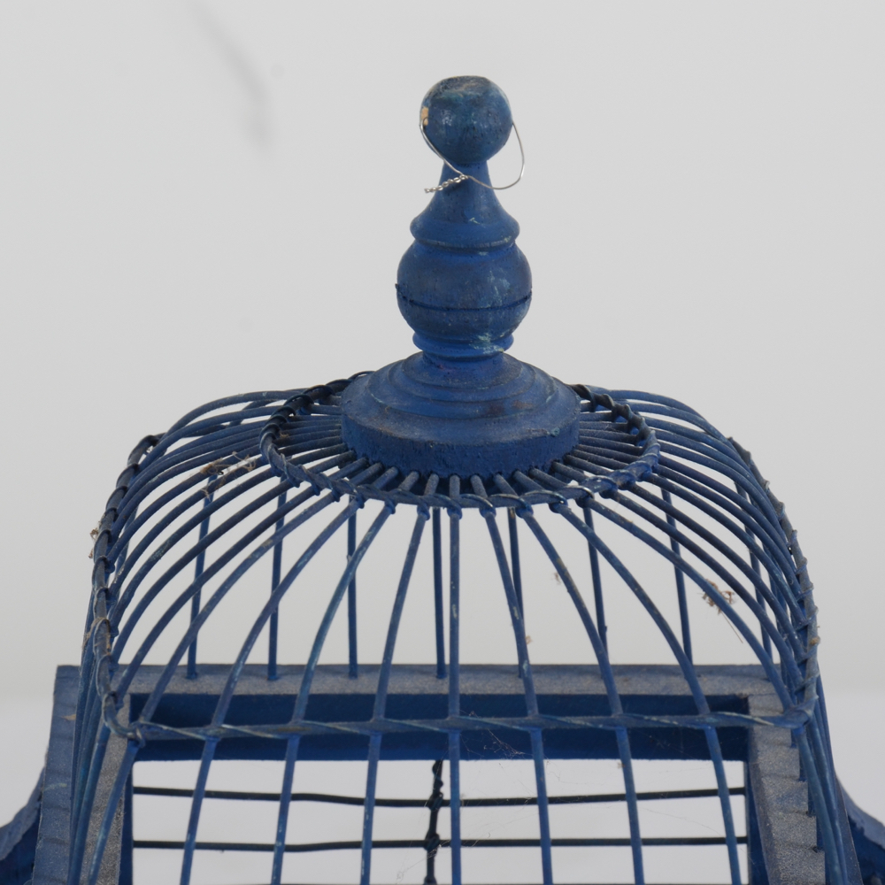 Four Wood and Metal Birdcages