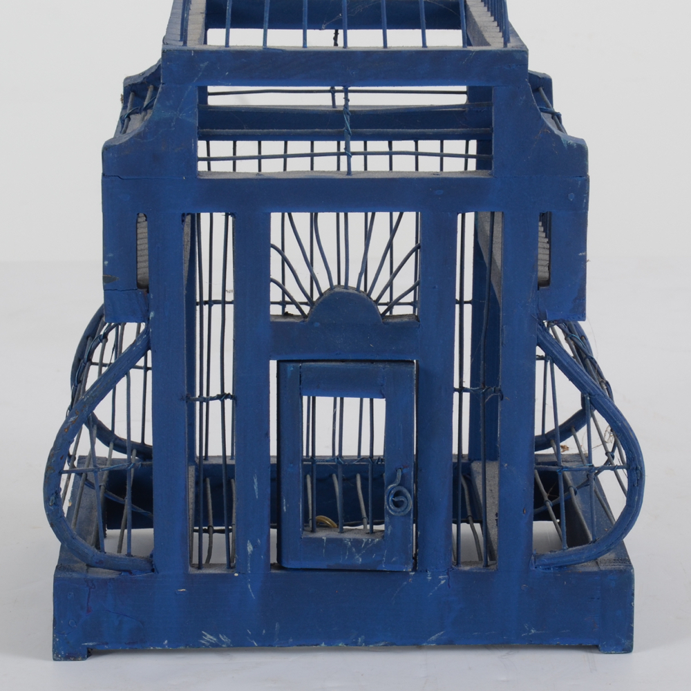 Four Wood and Metal Birdcages