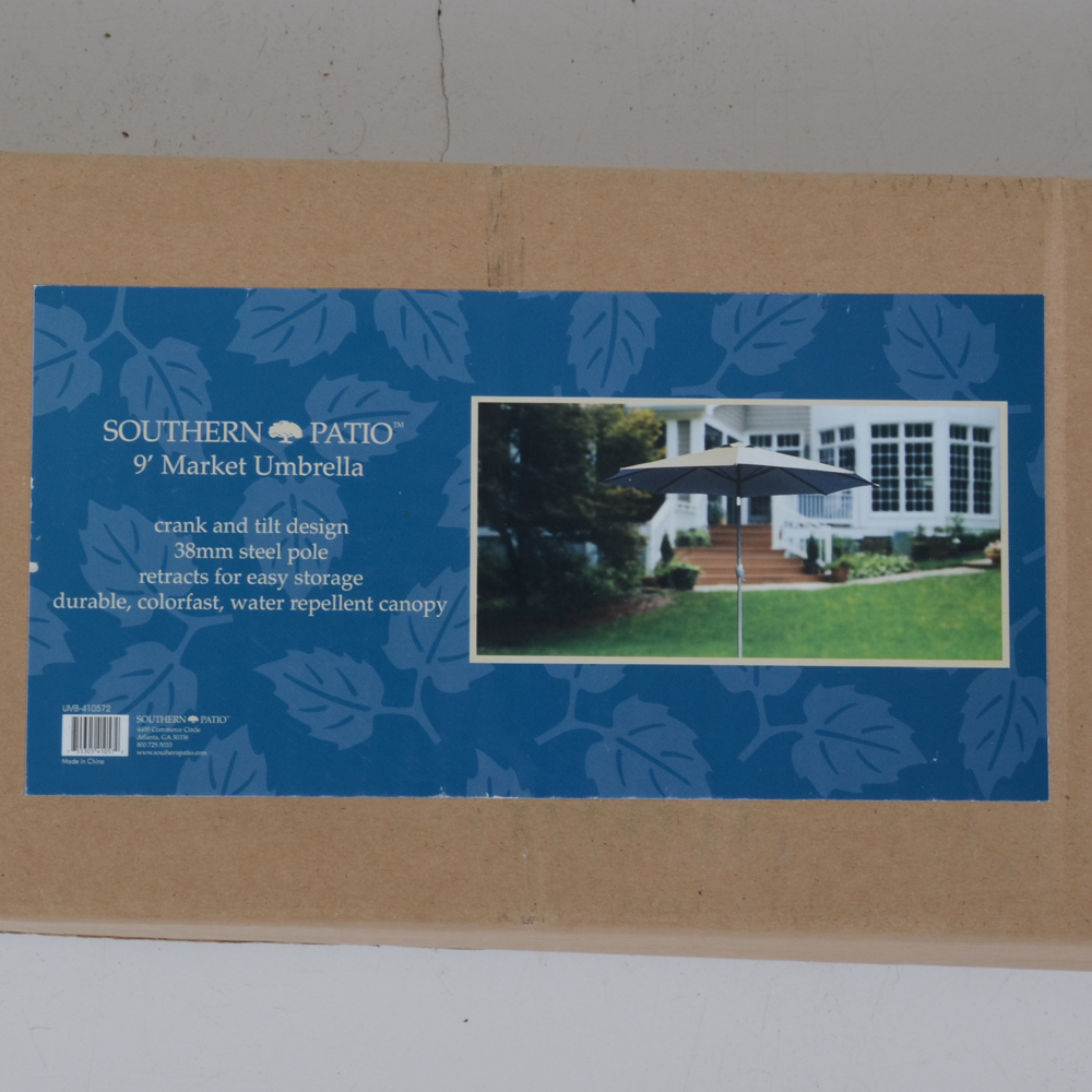 Southern Patio 9' Taupe Market Umbrella