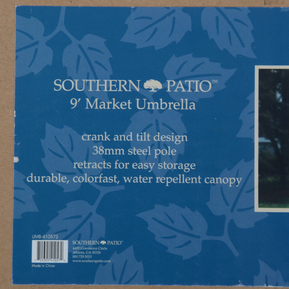 Southern Patio 9' Taupe Market Umbrella
