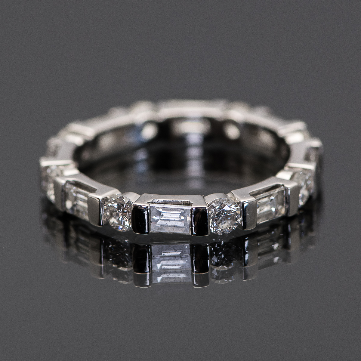 18K White Gold and 1.33 CTW Diamond Eternity Band
