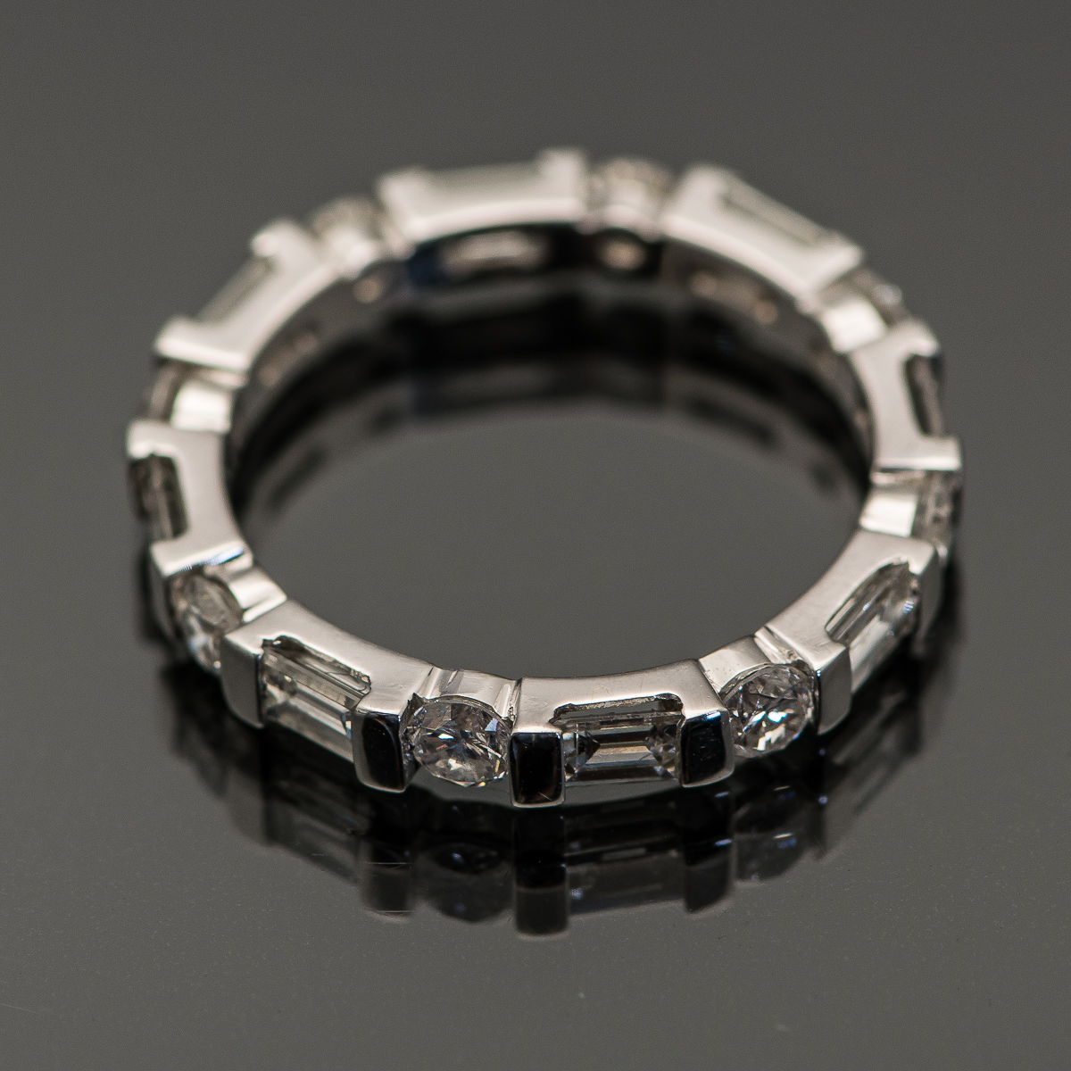 18K White Gold and 1.33 CTW Diamond Eternity Band