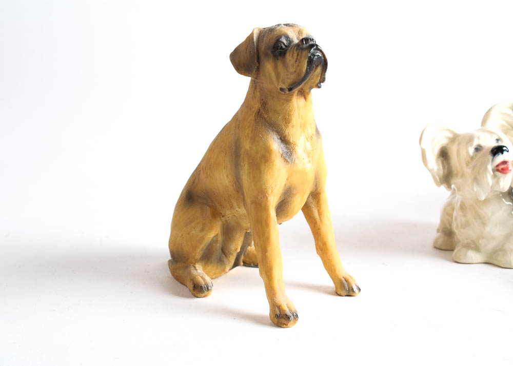 Collection of Small Vintage Dog Figurines