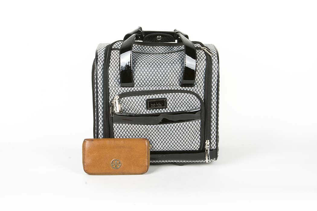 Nicole Miller Carry On Bag and Tory Burch Wallet