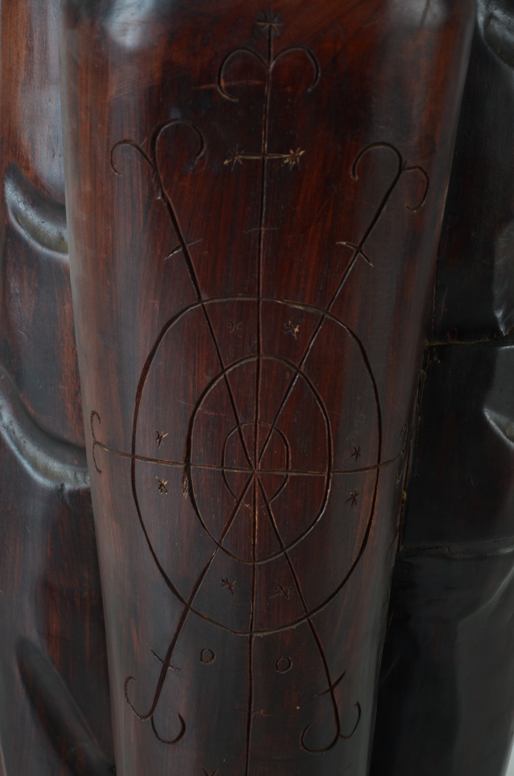 Large African Carved Wood Figural Sculpture