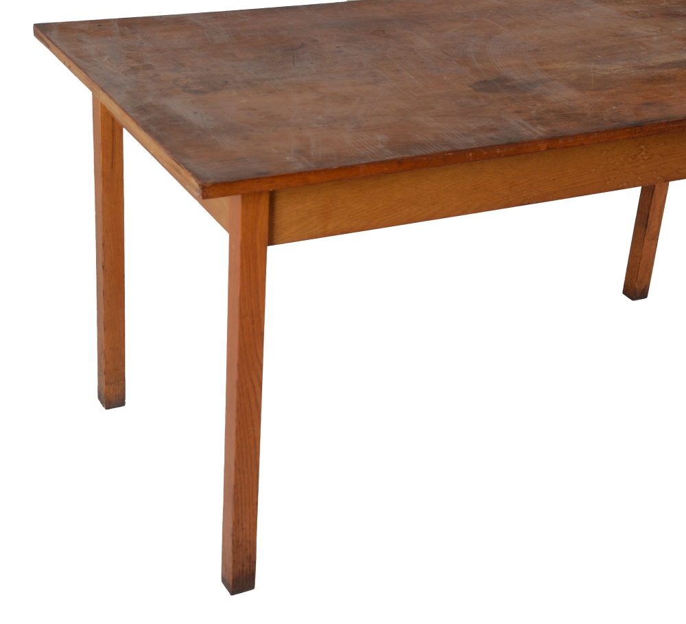 Oak School or Library Table