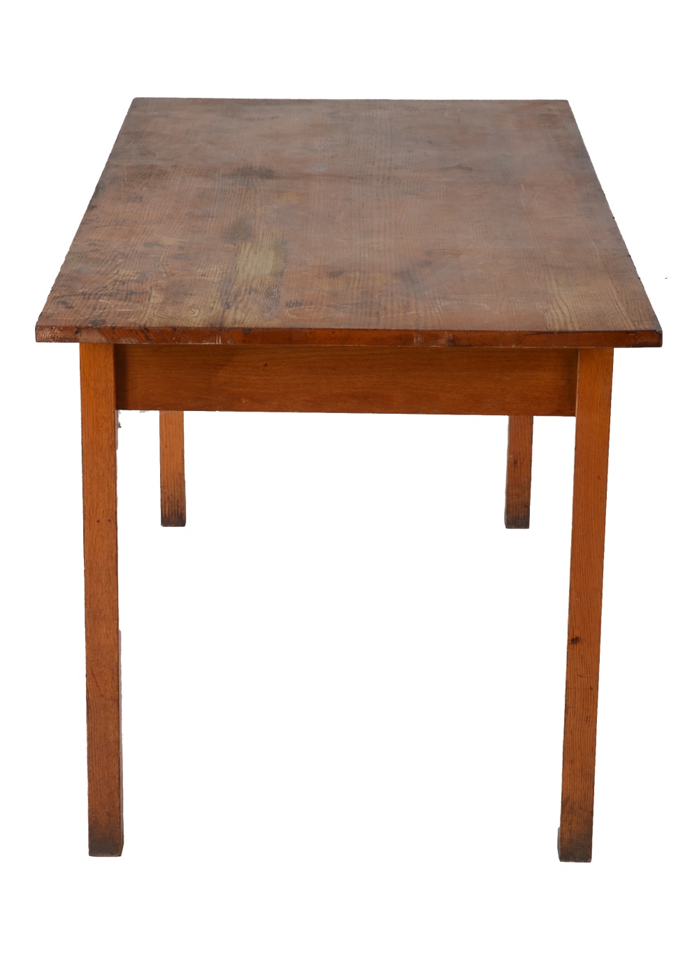 Oak School or Library Table