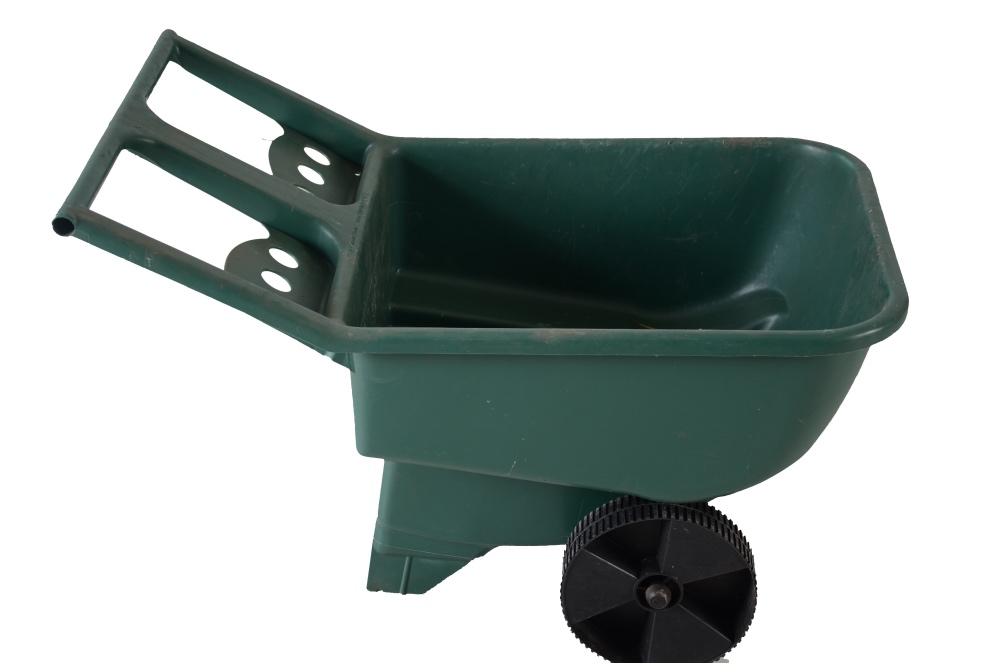 DJB Liberty Portable Garden Hose Caddy and Two Wheelbarrows