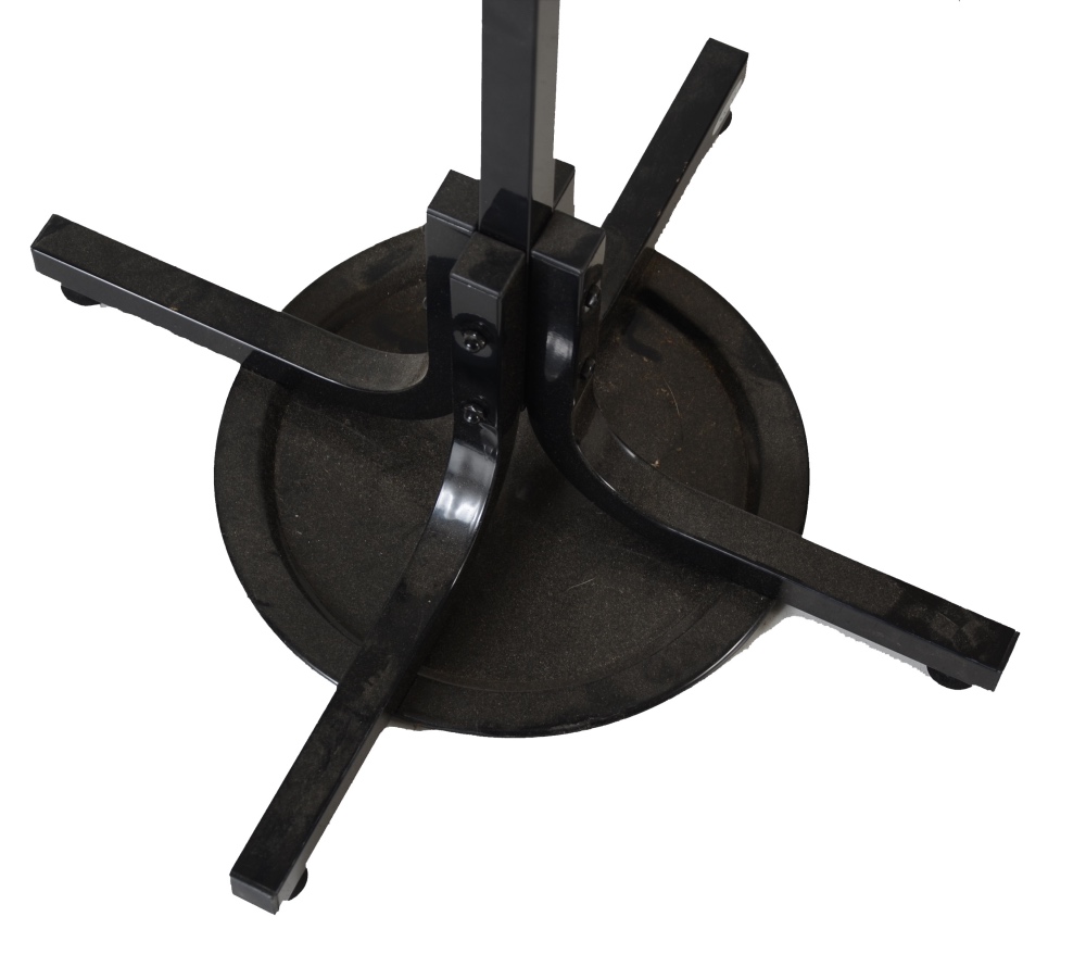 Black Metal Coat Rack with Umbrella Stand