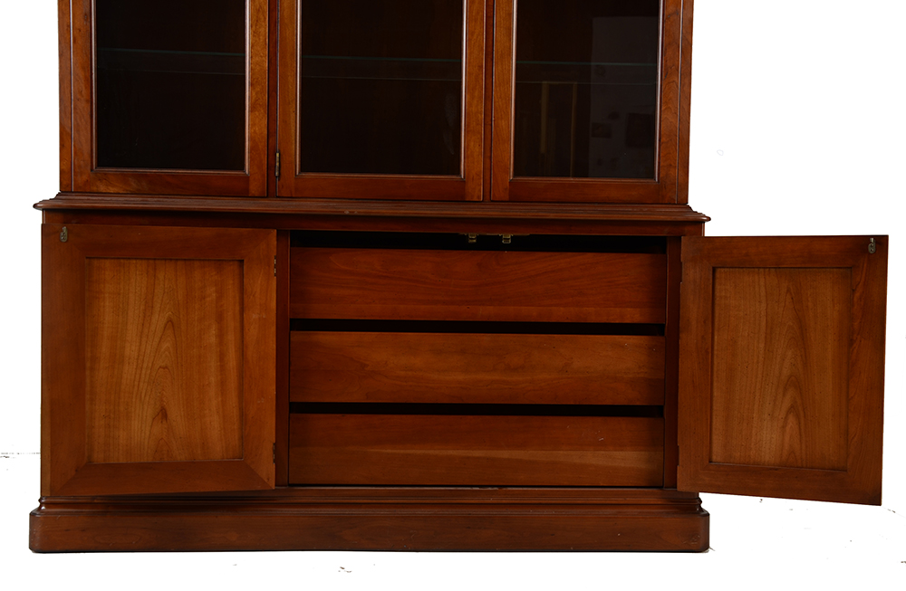 Kindel Furniture Two-Piece Lighted China Cabinet