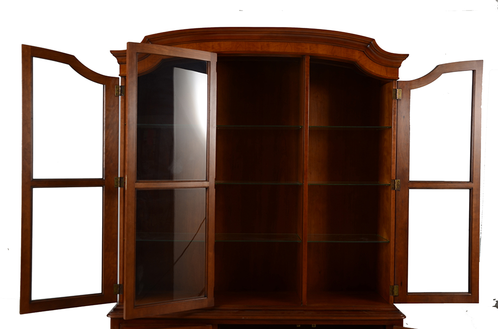 Kindel Furniture Two-Piece Lighted China Cabinet