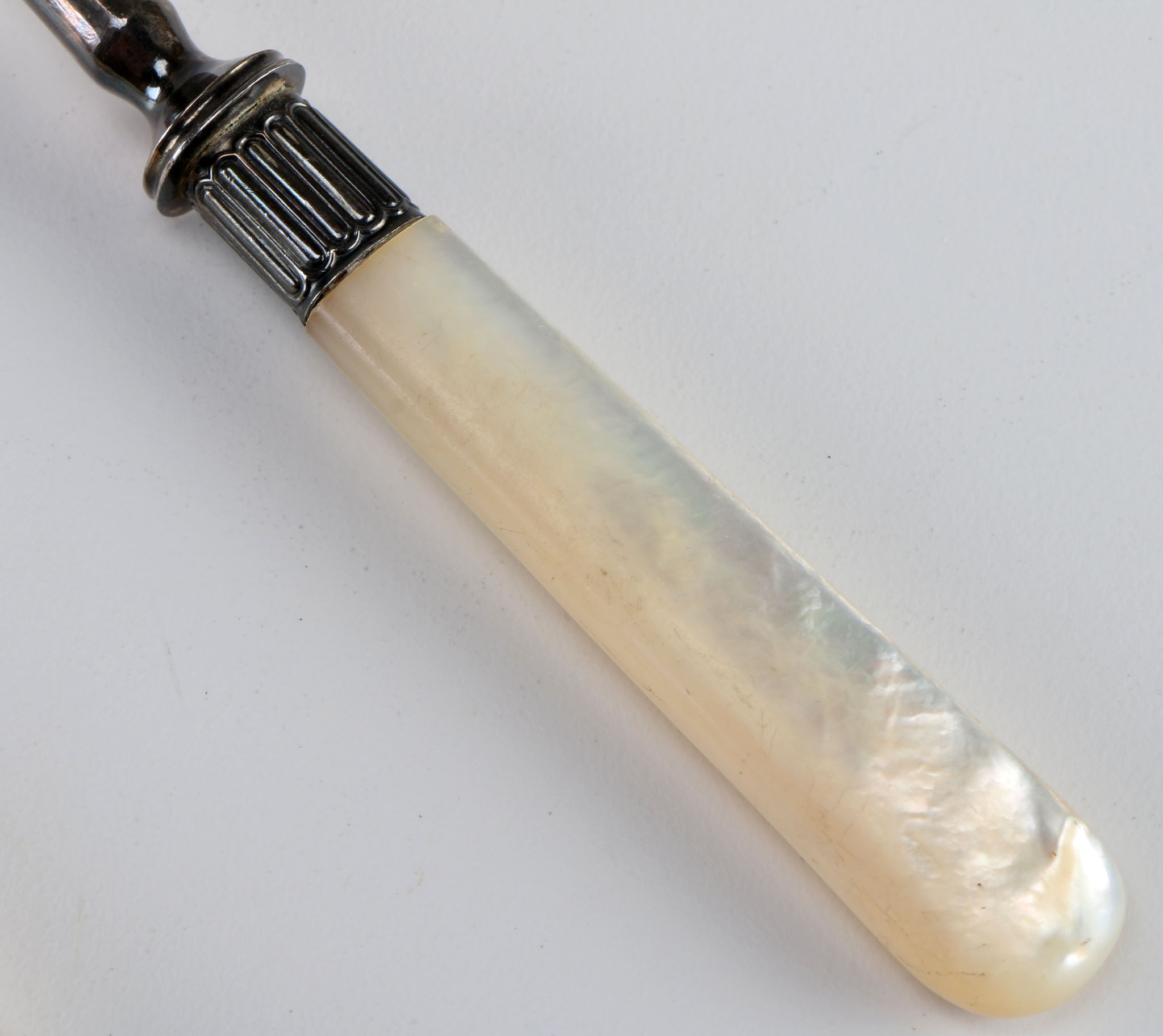 Twelve Vintage Russell & Co. Mother of Pearl Utensils