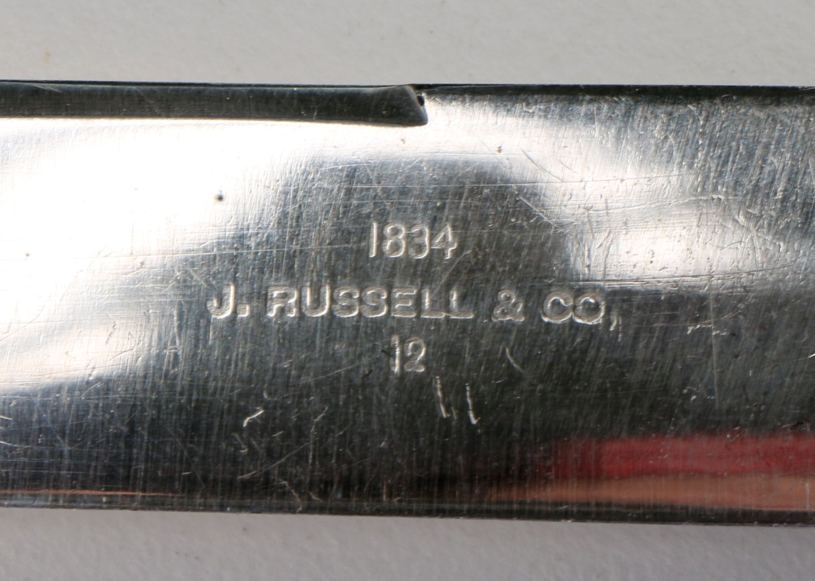 Twelve Vintage Russell & Co. Mother of Pearl Utensils