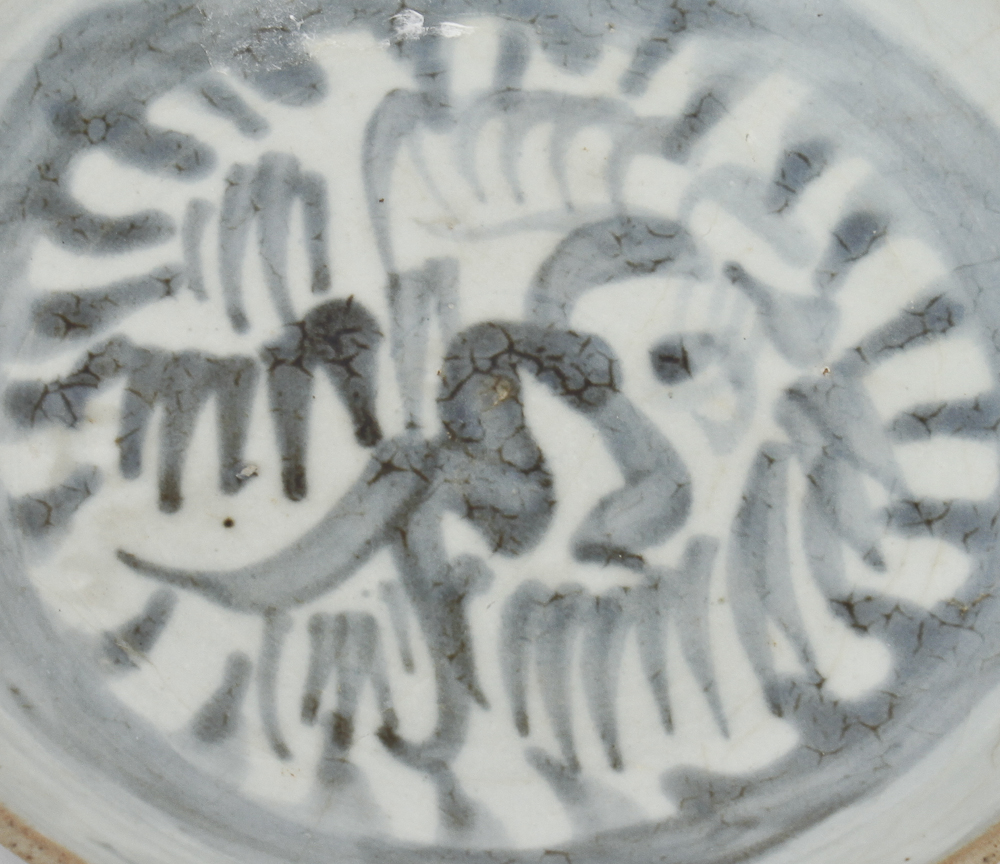 Vintage Blue and White China Plate