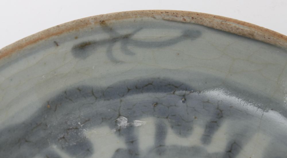 Vintage Blue and White China Plate