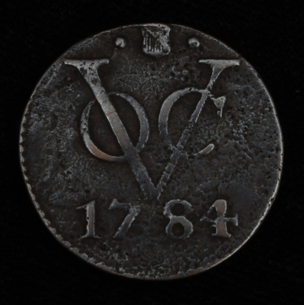 1784 VOC Duit Dutch East India Company Spice Trade Coin