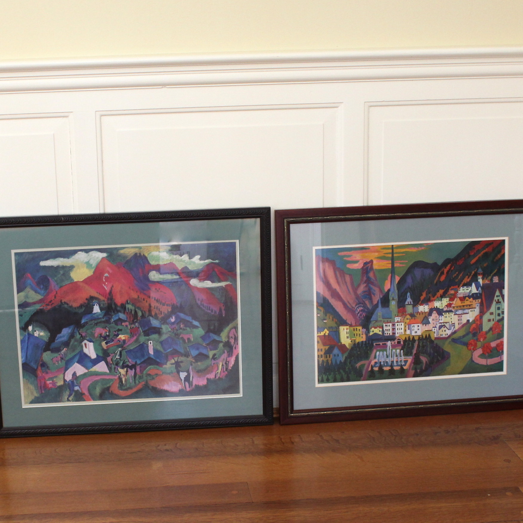 Pair of Framed E. L. Kirchner Prints