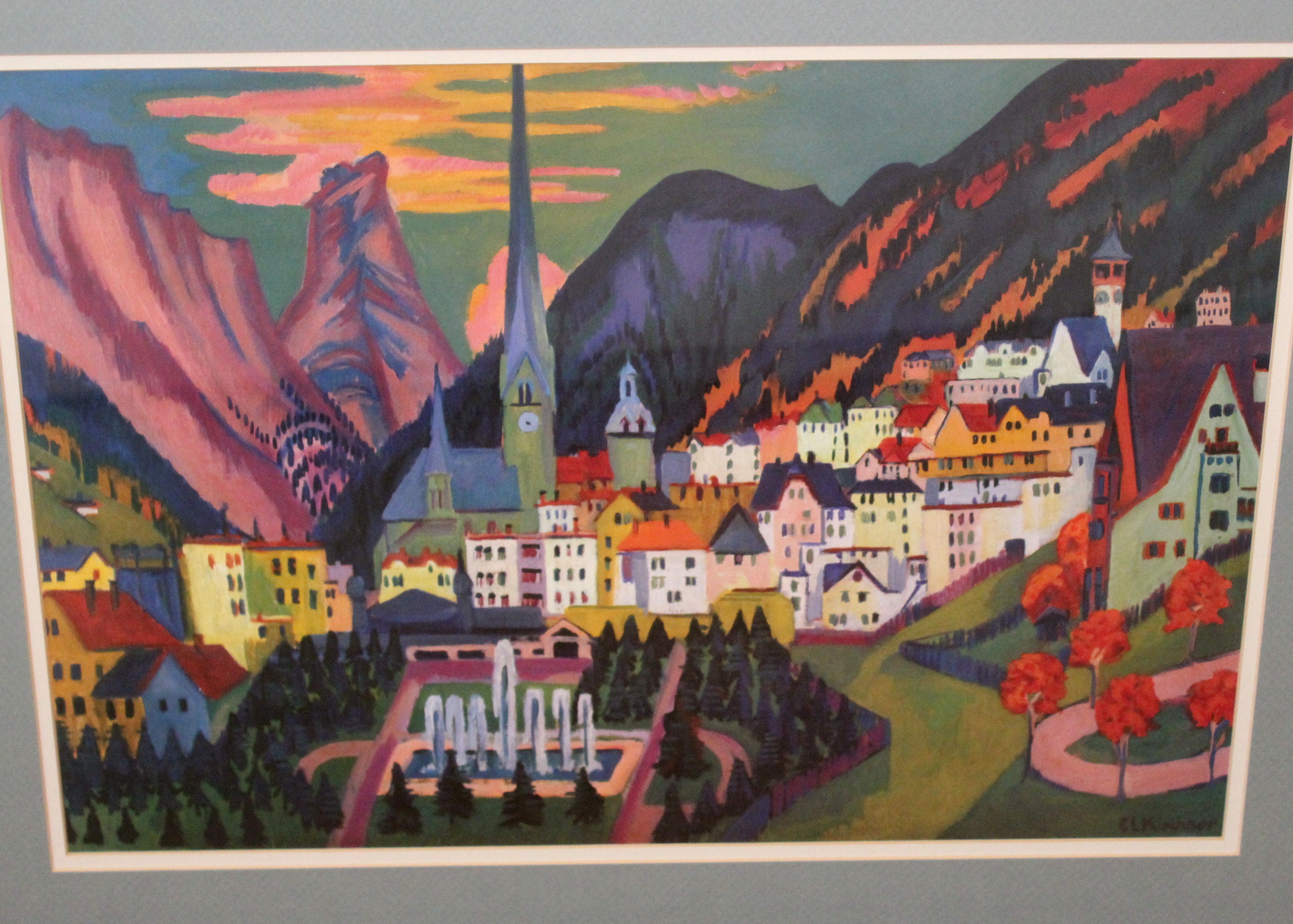 Pair of Framed E. L. Kirchner Prints